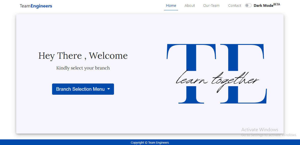 Team Engineer — Serving them the best